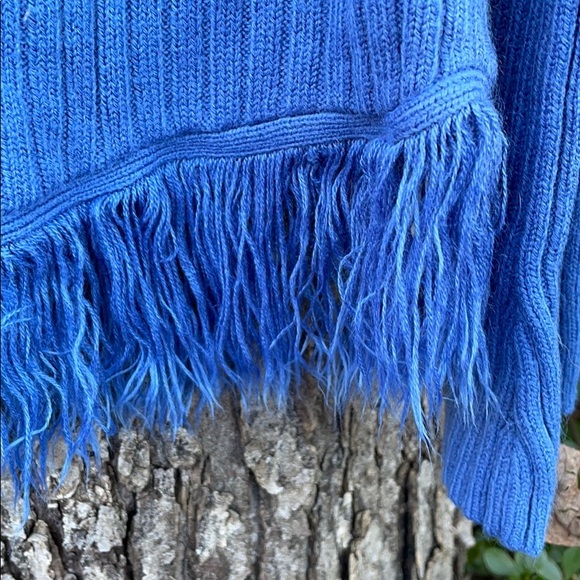The Great American Sweater Pull On Fringe long Sleeves Sweater Keyhole Button M - Picture 5 of 8